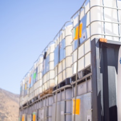 IBCs (Intermediate Bulk Containers) with Vegetable Oil